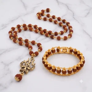 Rudhraksha Mala + Bracelet Combo